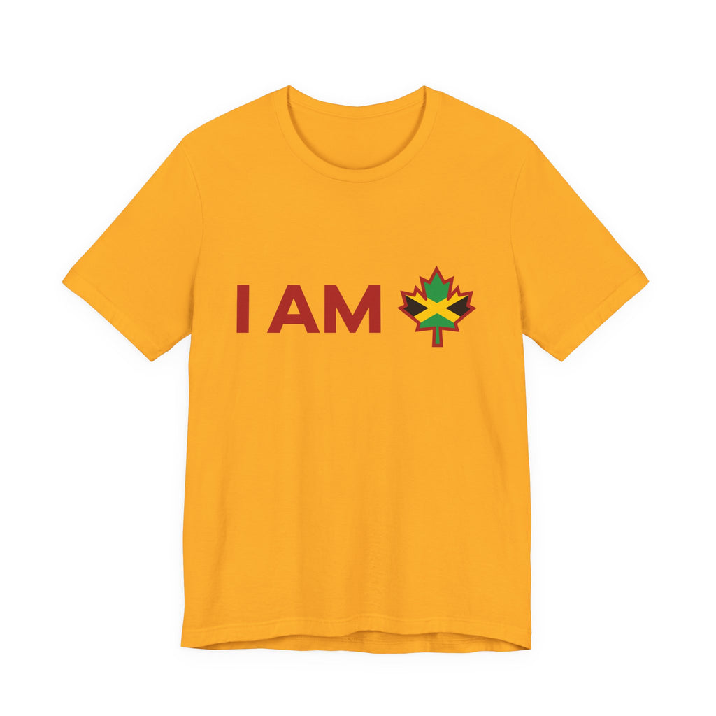 I Am Canada - Jamaica Rasta Canada - Canadian Maple Leaf with Jamaica Rasta Flag, Canadian Gift T-Shirt, Jamaica Rasta Present, National Flag Tee Shirt - Inspired X
