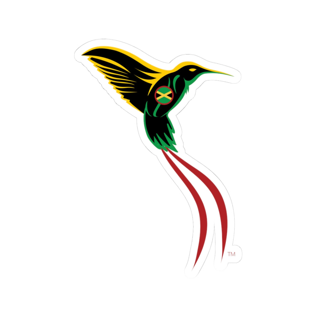 The Doctor Bird - Jamaica - Rasta Edition - Black - Kiss-Cut Stickers