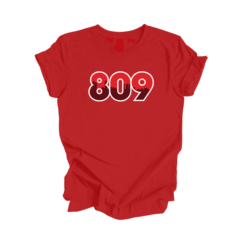 809 Santo Domingo Domincan Republic Area Code City Skyline Gift - Unisex T-Shirt - Inspired X