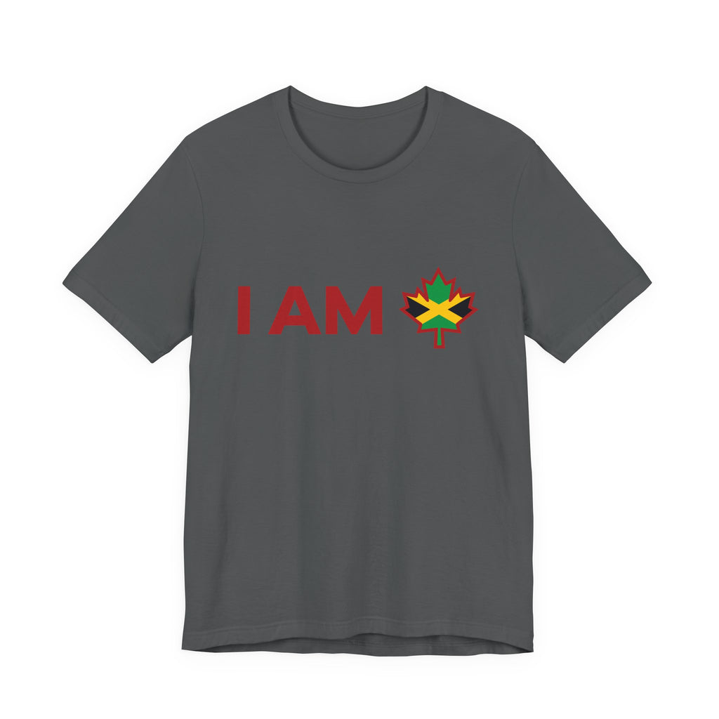 I Am Canada - Jamaica Rasta Canada - Canadian Maple Leaf with Jamaica Rasta Flag, Canadian Gift T-Shirt, Jamaica Rasta Present, National Flag Tee Shirt - Inspired X