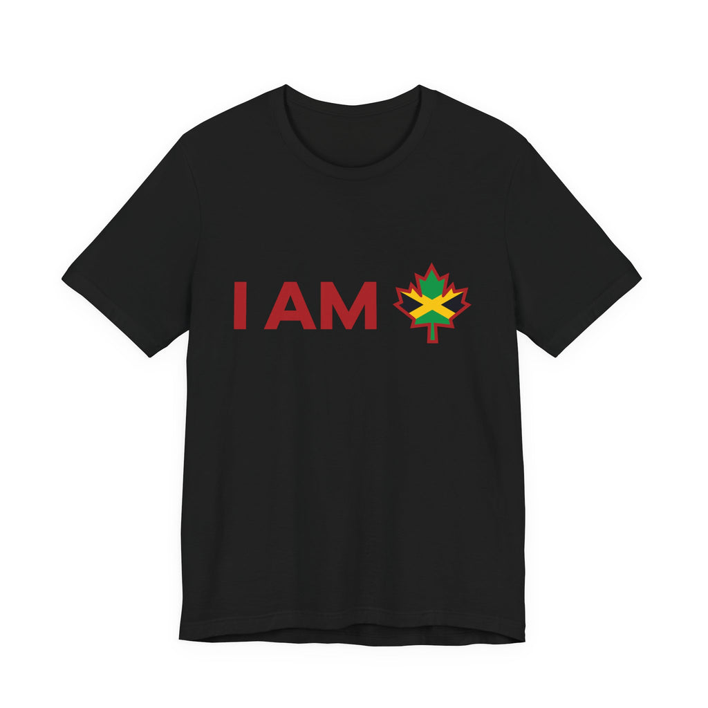 I Am Canada - Jamaica Rasta Canada - Canadian Maple Leaf with Jamaica Rasta Flag, Canadian Gift T-Shirt, Jamaica Rasta Present, National Flag Tee Shirt - Inspired X