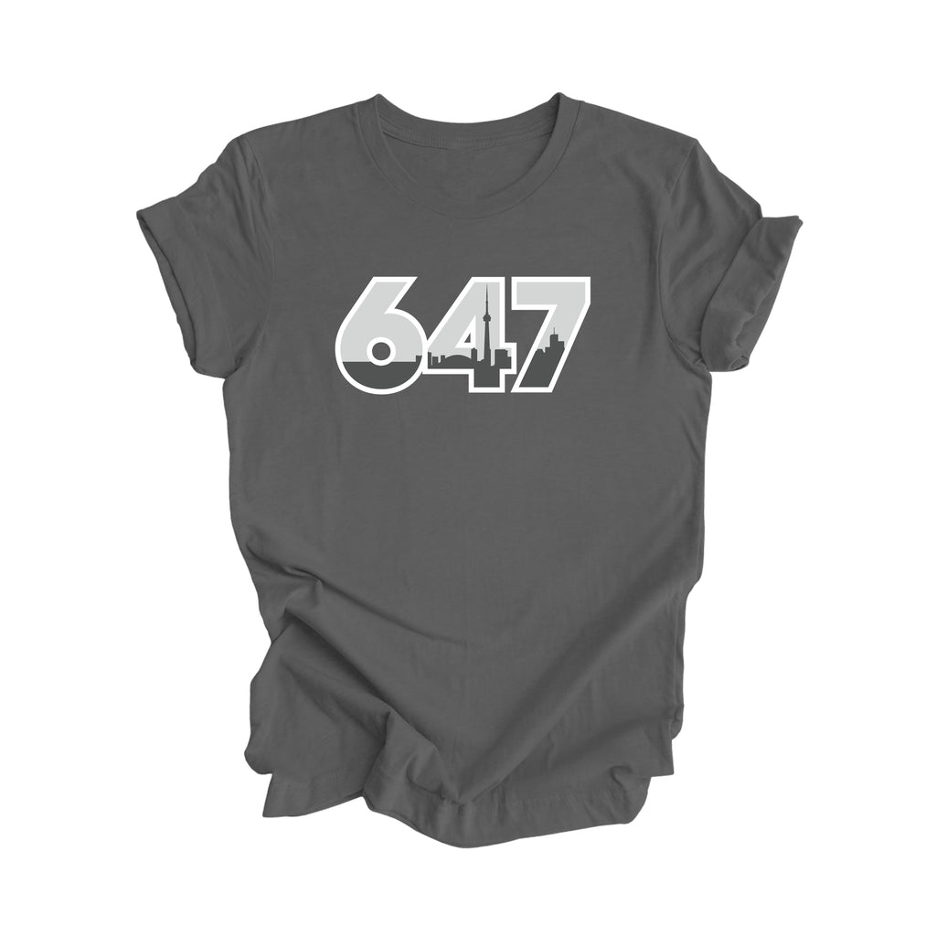 647 Toronto Ontario Canada Area Code City Skyline Gift - Unisex T-Shirt - Inspired X