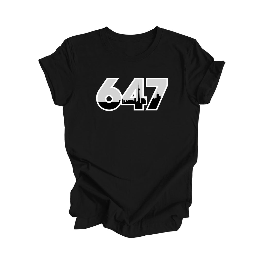 647 Toronto Ontario Canada Area Code City Skyline Gift - Unisex T-Shirt - Inspired X