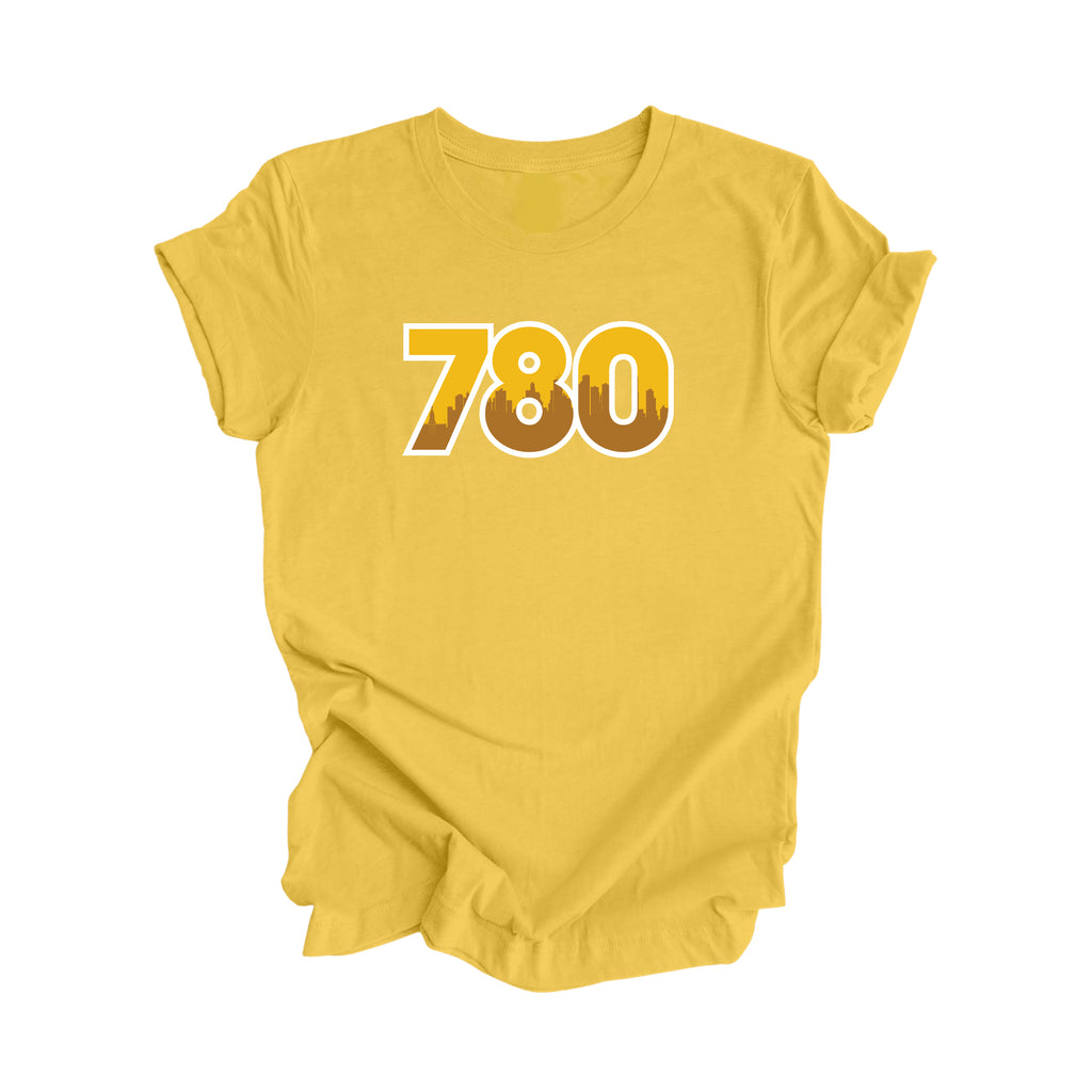780 Edmonton Alberta Canada Area Code City Skyline Gift - Unisex T-Shirt - Inspired X