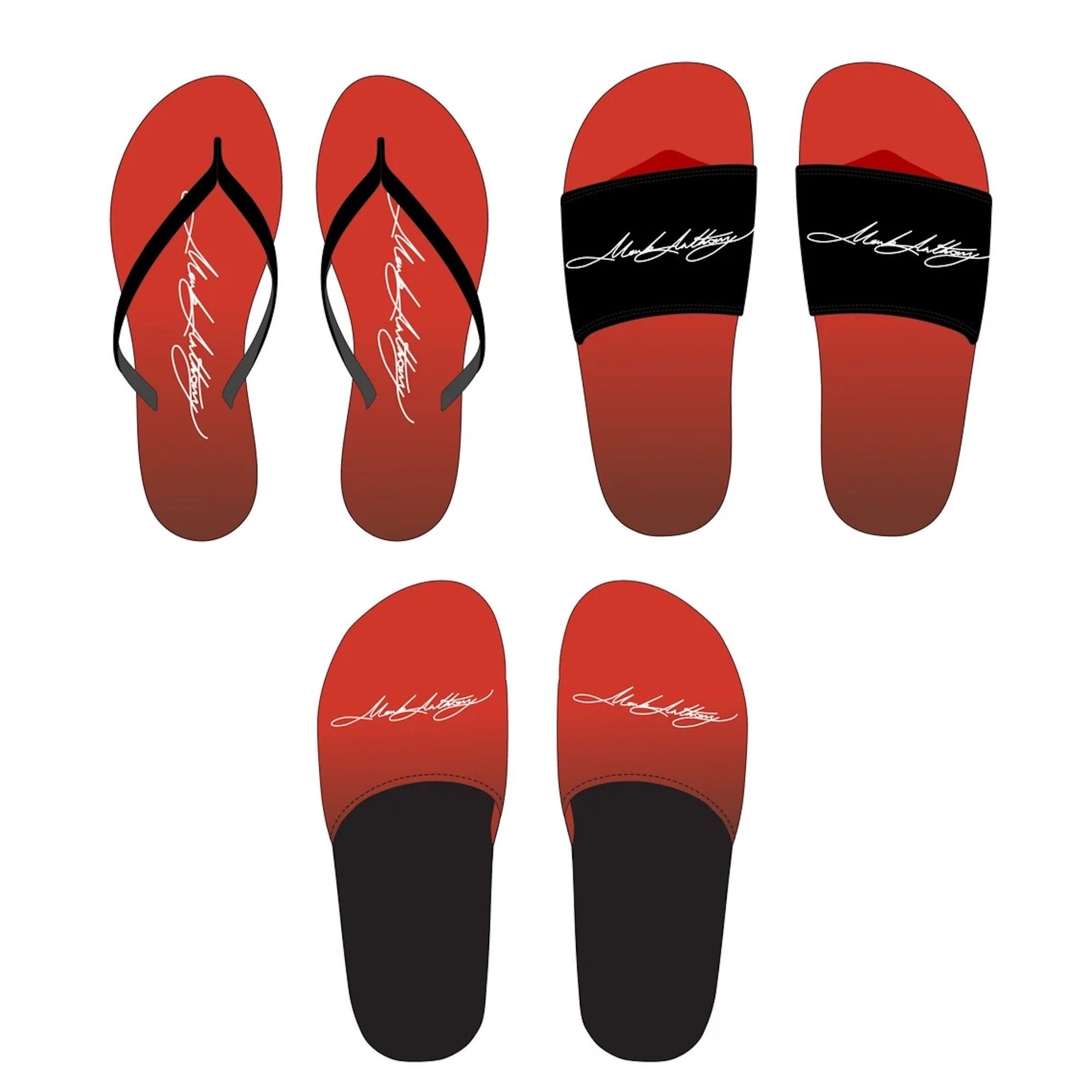 Slippers, Sandals, Flip Flops Bundle - Mockup and Template - 2 Angles ...