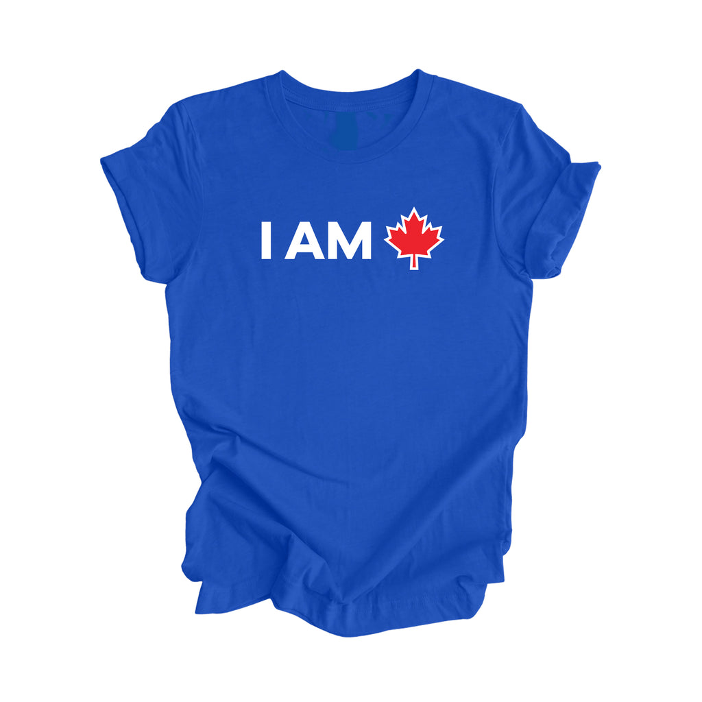 I Am Canada - Canadian Maple Leaf, Canadian Gift T-Shirt, Canada Present, National Symbol Tee Shirt - Inspired X