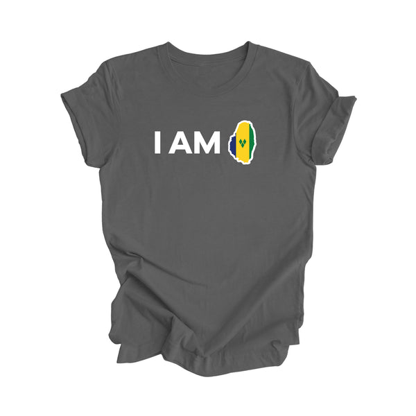 I Am - Saint Vincent and the Grenadines Flag - Short Sleeve Unisex T-Shirt