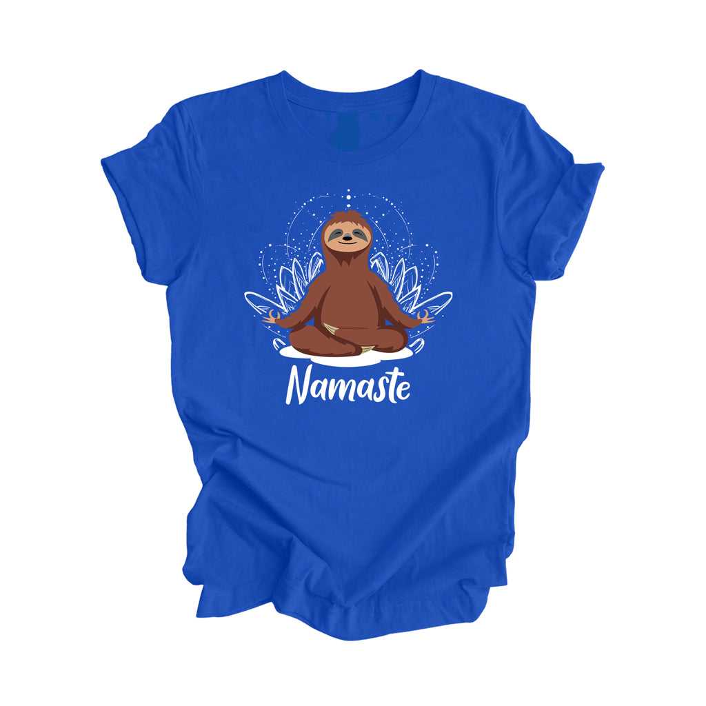 Namaste Sloth - Yoga Gift, Meditation Shirt, Yoga T-shirt, Yoga Lover Gift, Yoga Teacher Shirt, Wellness Shirt, Self Care Shirt - Inspired X