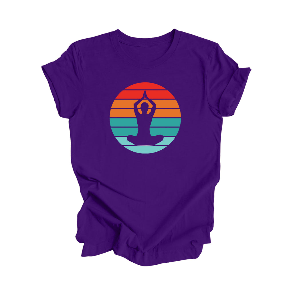 Retro Yoga - Yoga Gift, Meditation Shirt, Yoga T-shirt, Yoga Lover Gift, Yoga Teacher Shirt, Wellness Shirt, Self Care Shirt - Inspired X