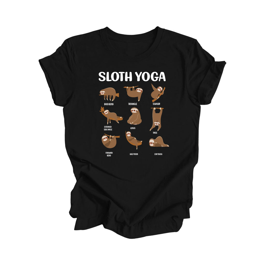 Sloth Yoga - Yoga Gift, Meditation Shirt, Yoga T-shirt, Yoga Lover Gift, Yoga Teacher Shirt, Wellness Shirt, Self Care Shirt - Inspired X