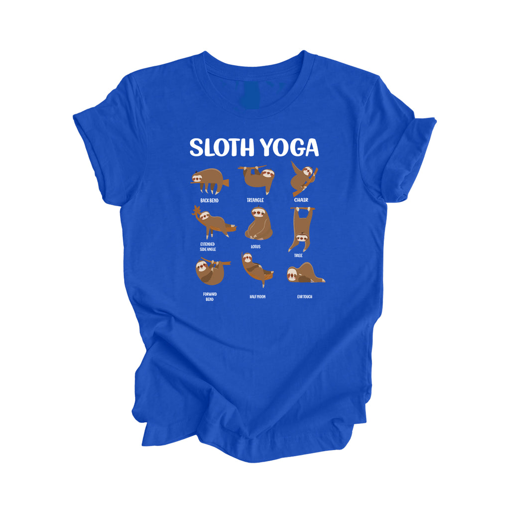Sloth Yoga - Yoga Gift, Meditation Shirt, Yoga T-shirt, Yoga Lover Gift, Yoga Teacher Shirt, Wellness Shirt, Self Care Shirt - Inspired X