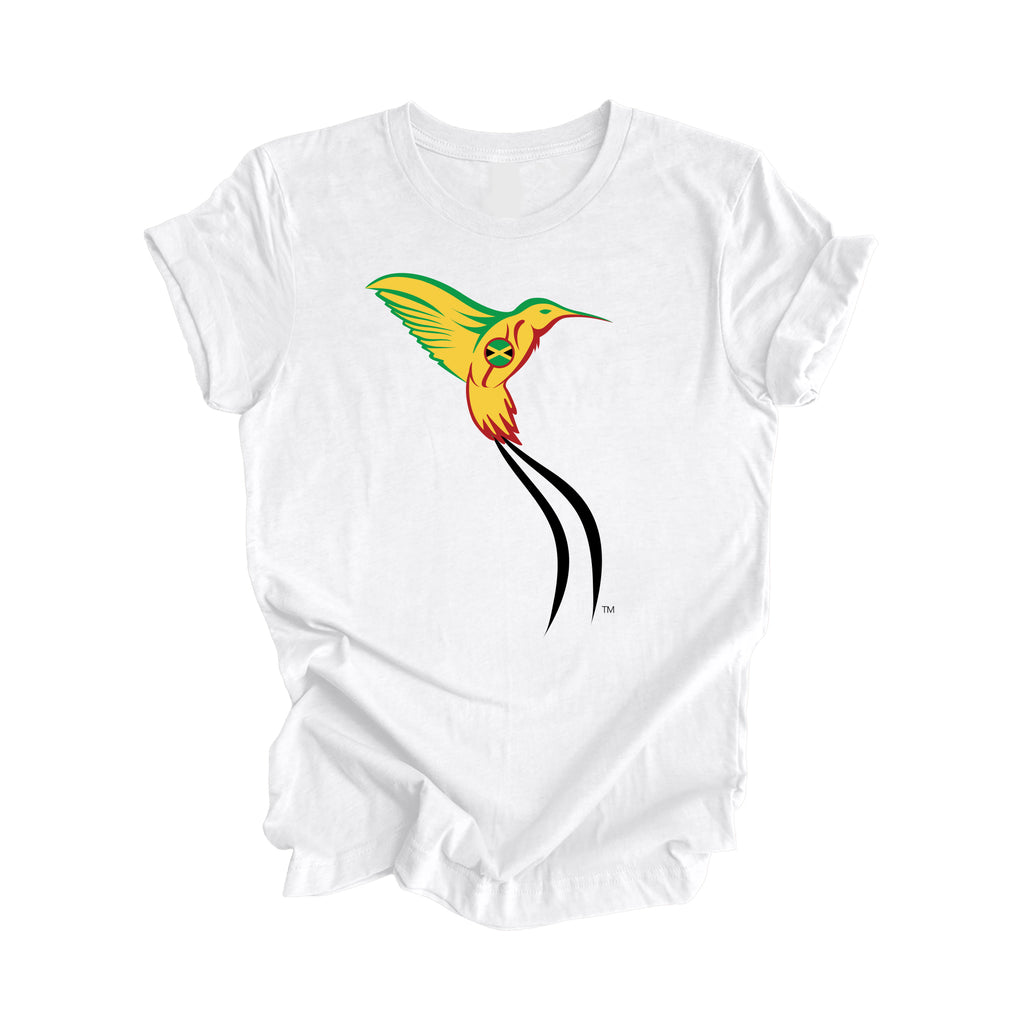 The Doctor Bird Jamaica - Yardie, Rasta, Hummingbird, Jamaican Gift T-Shirt, Jamaica Present, National Symbol Tee Shirt, Carribean Shirt, 876 Area Code Shirt, Kingston Shirt, West Indies Tee - Inspired X