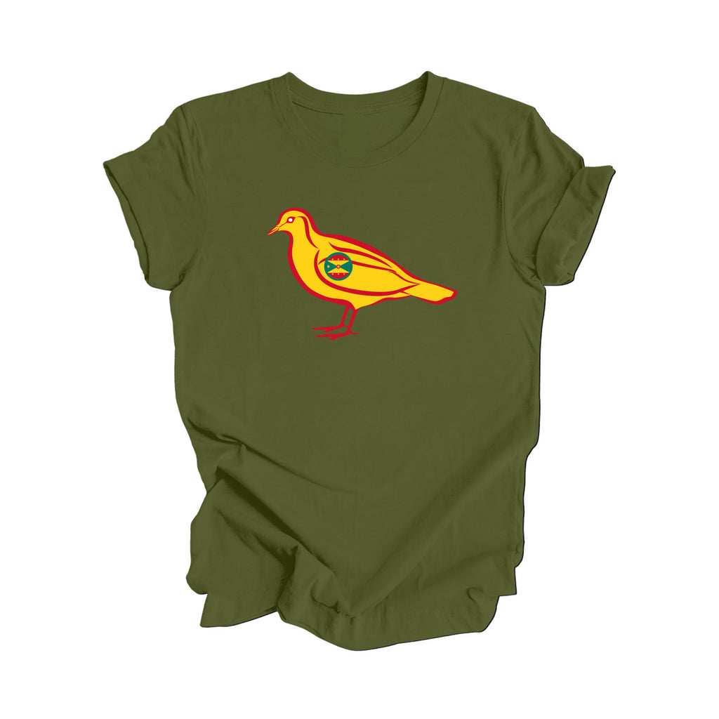 The Dove Grenada - Grenadian Dove Gift T-Shirt, Grenada Present, National Symbol Tee Shirt, Carribean Shirt, 473 Area Code Shirt, Saint George's Shirt, West Indies Tee - Inspired X