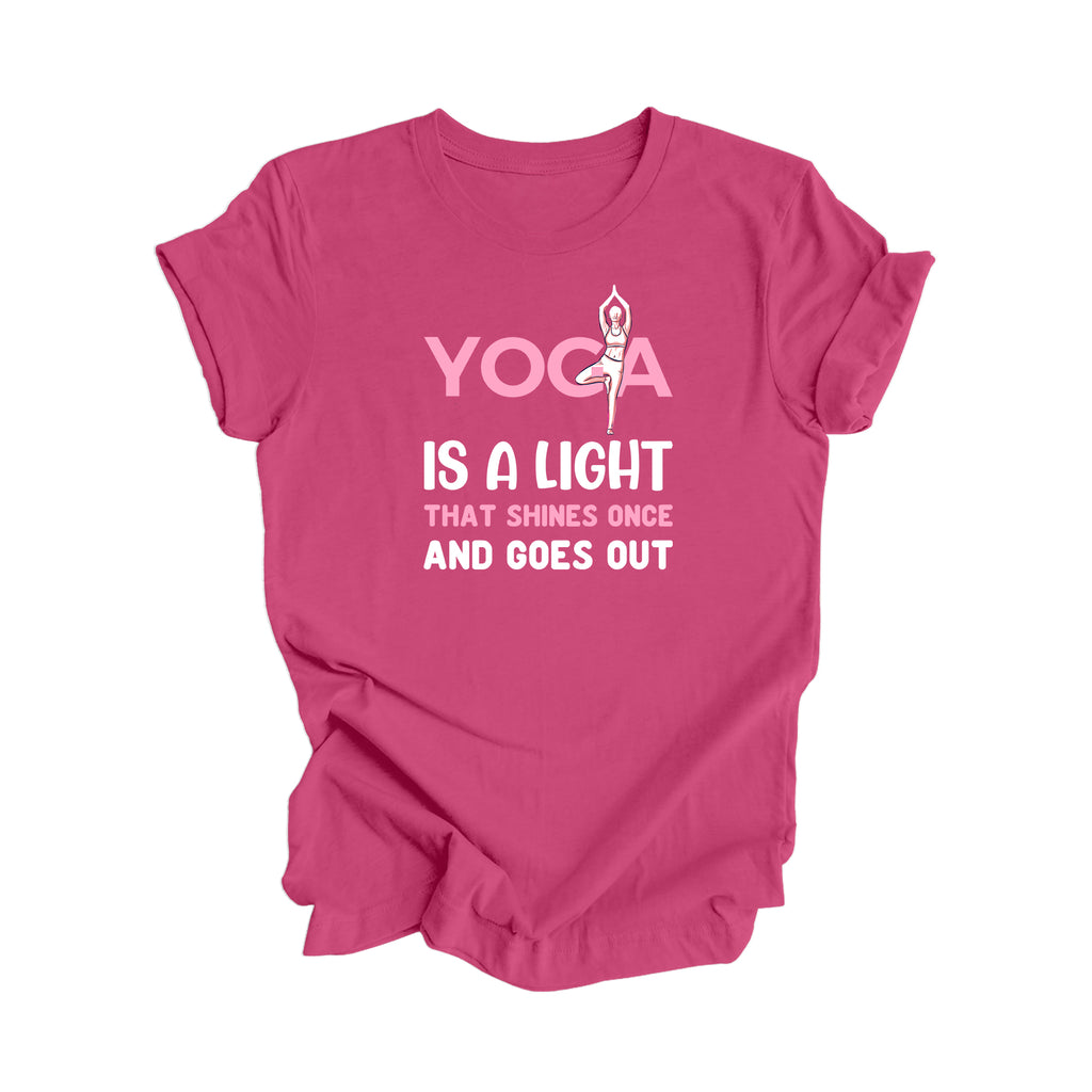 Yoga Is A Light That Shines Once Goes Out - Yoga Gift, Meditation Shirt, Yoga T-shirt, Yoga Lover Gift,  Yoga Teacher Shirt, Wellness Shirt, Self Care Shirt - Inspired X