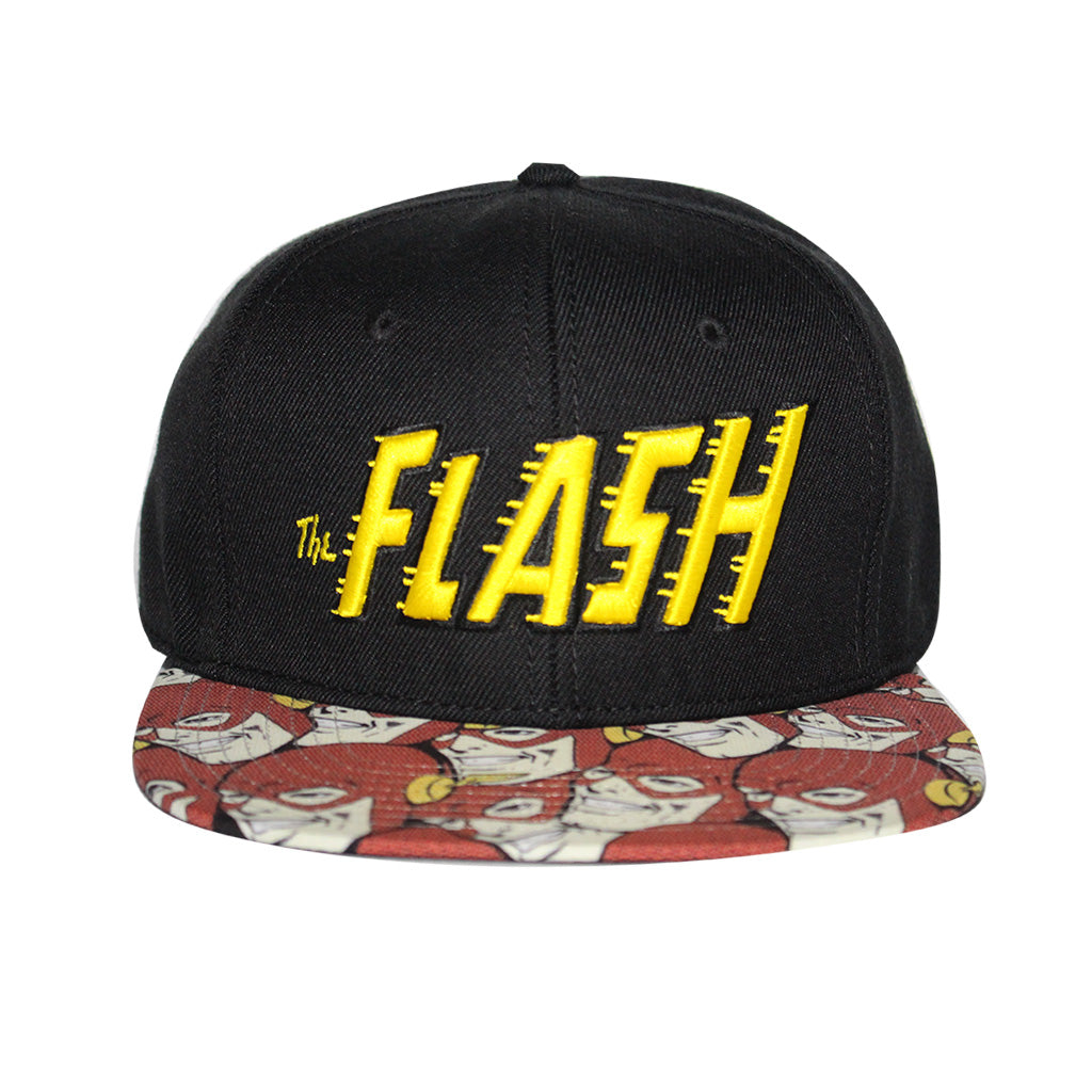 Bioworld Licensed The Flash Logo Sublimated Brim Snapback Hat