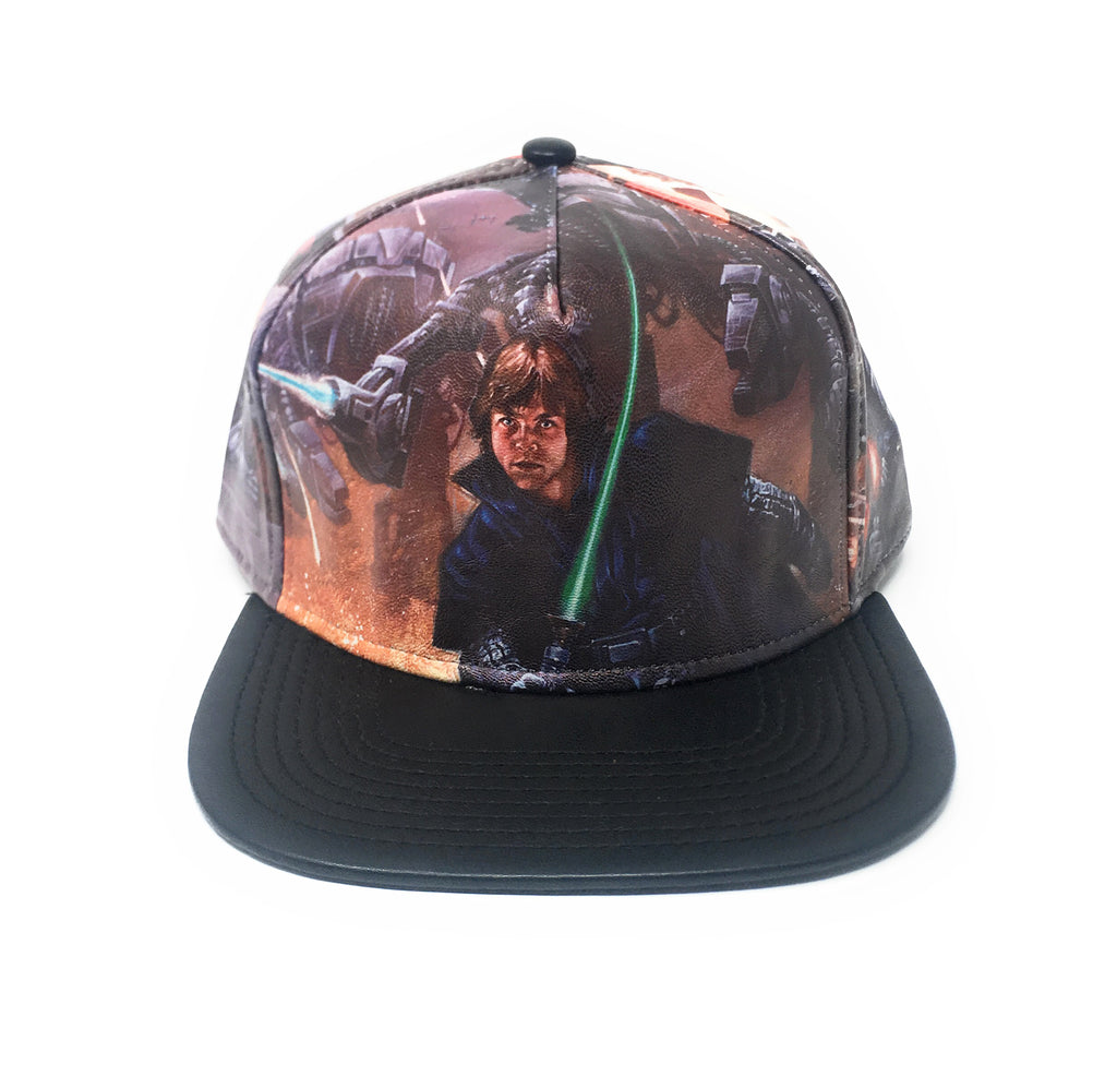 Bioworld Licensed Star Wars - Printed Scene PU Brim Snapback Hat