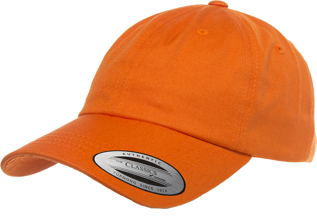 Flexfit 6245CM Orange Low Profile Cotton Twill Dad Hat