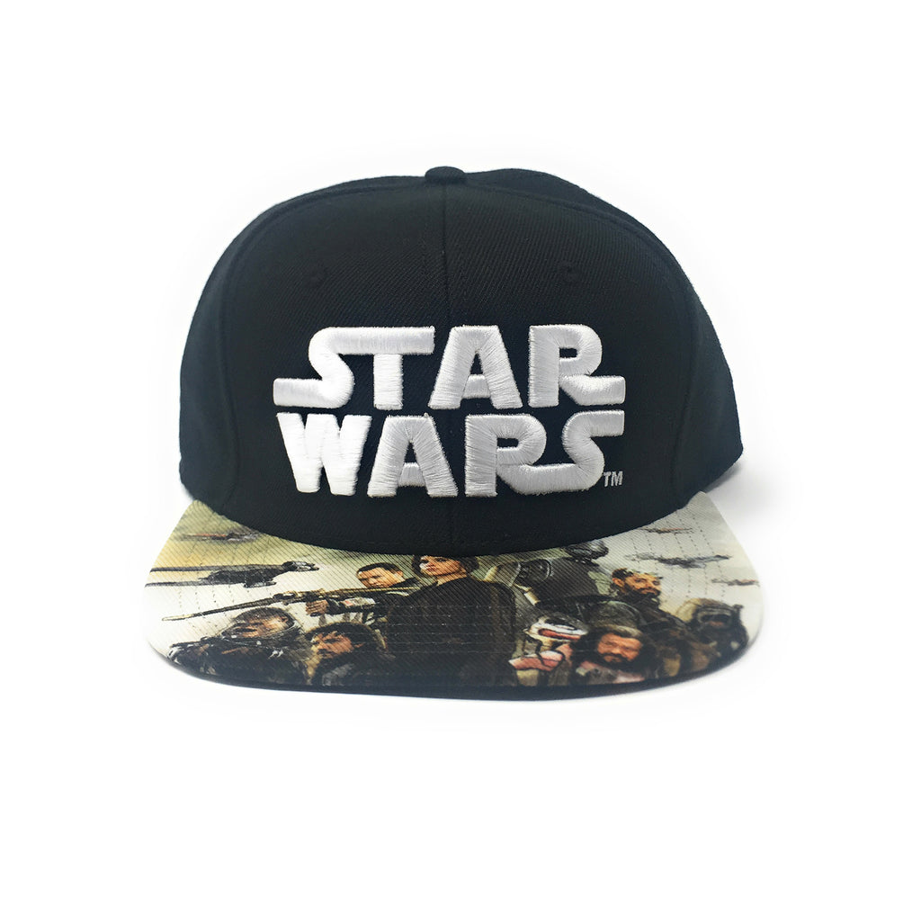Bioworld Licensed Star Wars - Rogue One - Sublimated Brim Black Snapback Hat