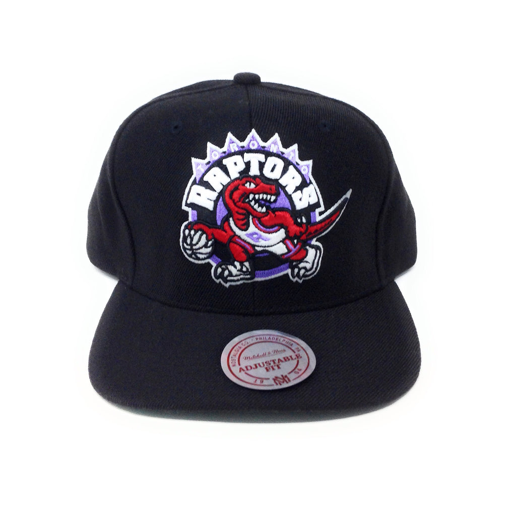 Mitchell and Ness Toronto Raptors Retro Logo Red/Purple/Black Snapback Hat