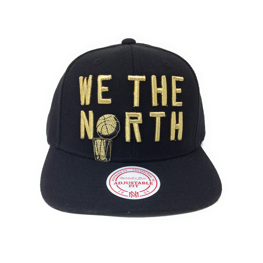 Mitchell and Ness Toronto Raptors We The North - 2019 Champions - Black/Gold Snapback Hat