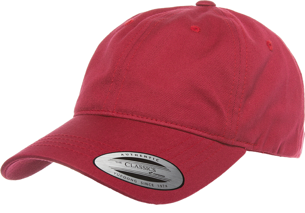 Flexfit 6245CM Cranberry Low Profile Cotton Twill Dad Hat