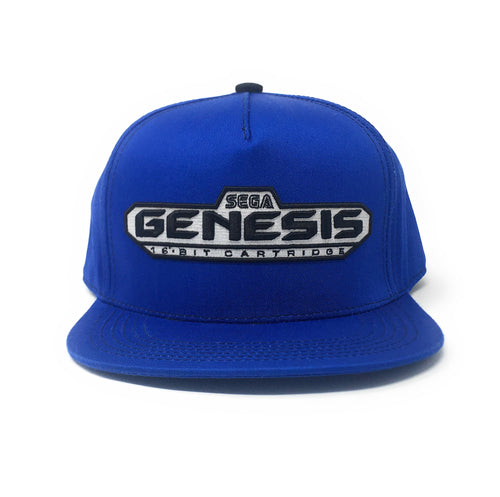 Sega Genesis - 16-Bit Retro Cartridge Logo Royal Blue Snapback Hat