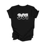301 Baltimore Maryland USA Area Code Number City Skyline Gift - Unisex T-Shirt - Inspired X
