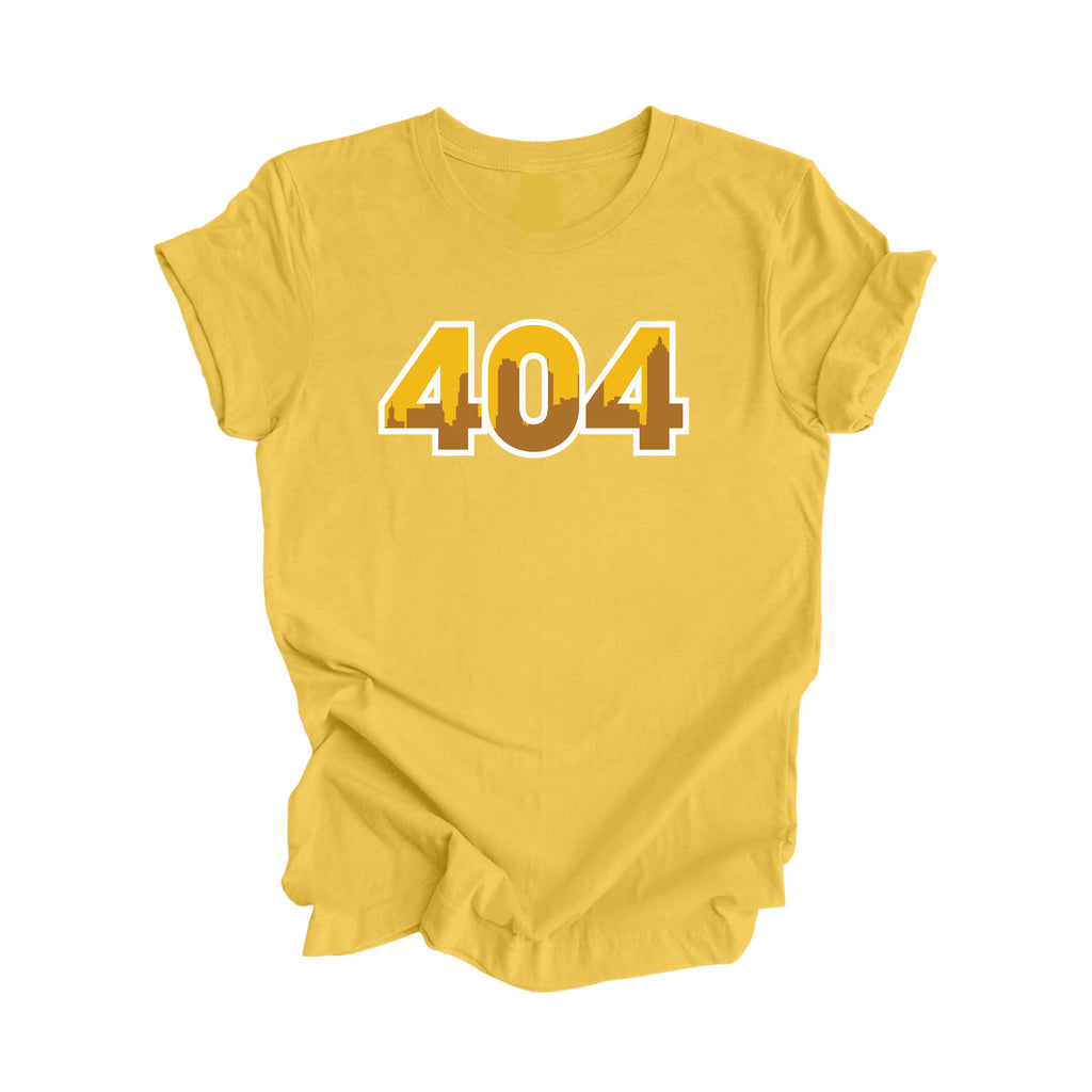 404 Atlanta Georgia USA Area Code City Skyline Gift - Unisex T-Shirt - Inspired X