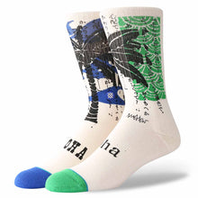 Load image into Gallery viewer, Stance Oblow Palm White Socks