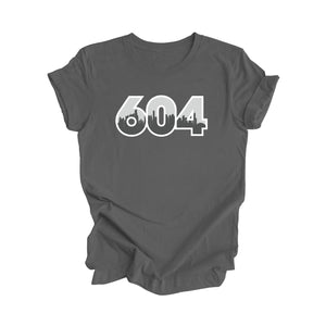 604 Vancouver British Columbia Canada Area Code City Skyline Gift - Unisex T-Shirt - Inspired X