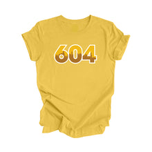 Load image into Gallery viewer, 604 Vancouver British Columbia Canada Area Code City Skyline Gift - Unisex T-Shirt - Inspired X
