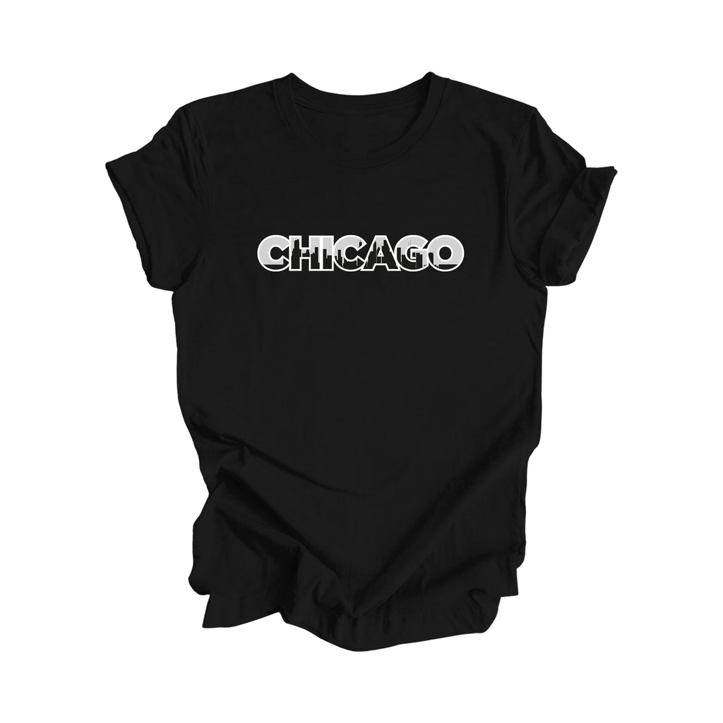 Chicago CHI - Chicago Illinois Gift T-Shirt - City Skyline Shirt - Inspired X