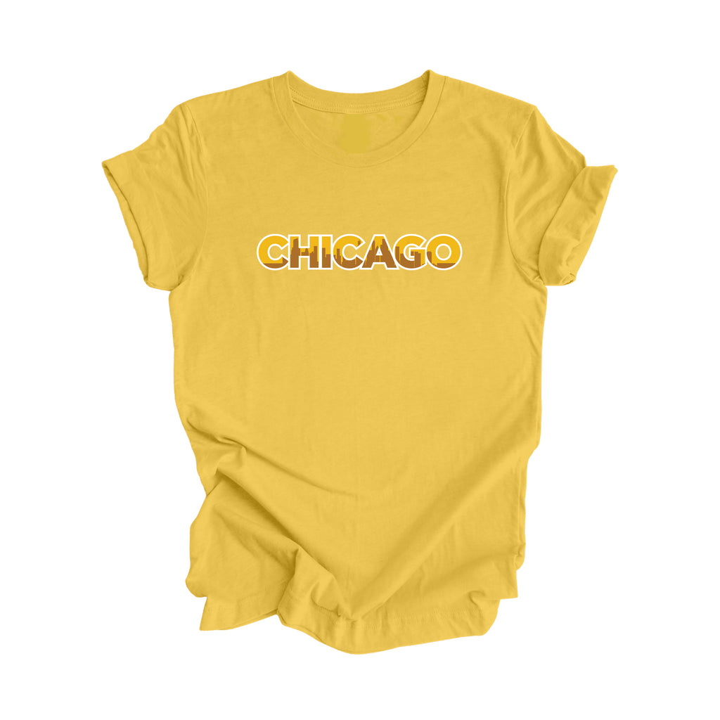 Chicago CHI - Chicago Illinois Gift T-Shirt - City Skyline Shirt - Inspired X