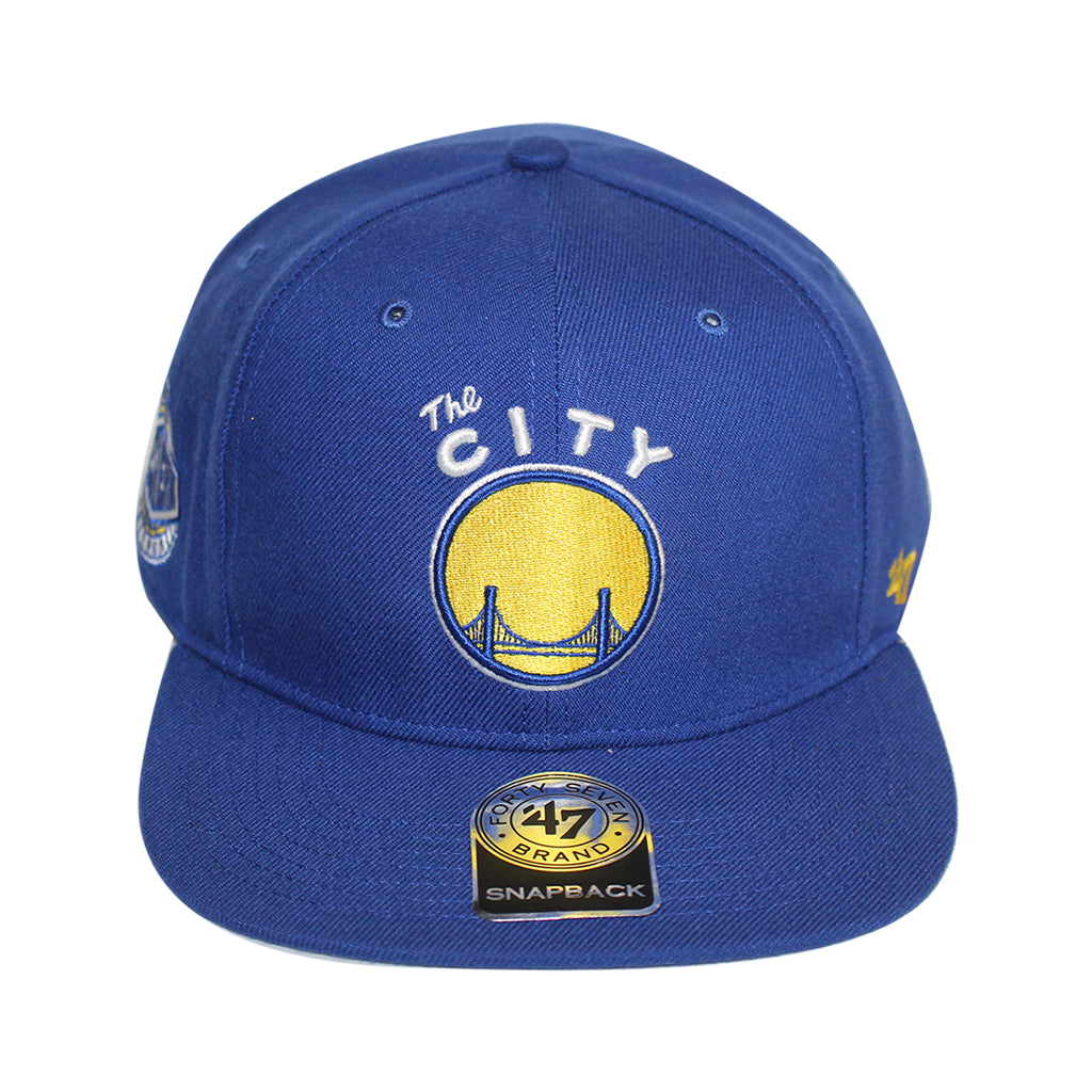 47 Brand Golden State Warriors “The City”  Sure Shot 47 Captain Royal Blue/Yellow Cap