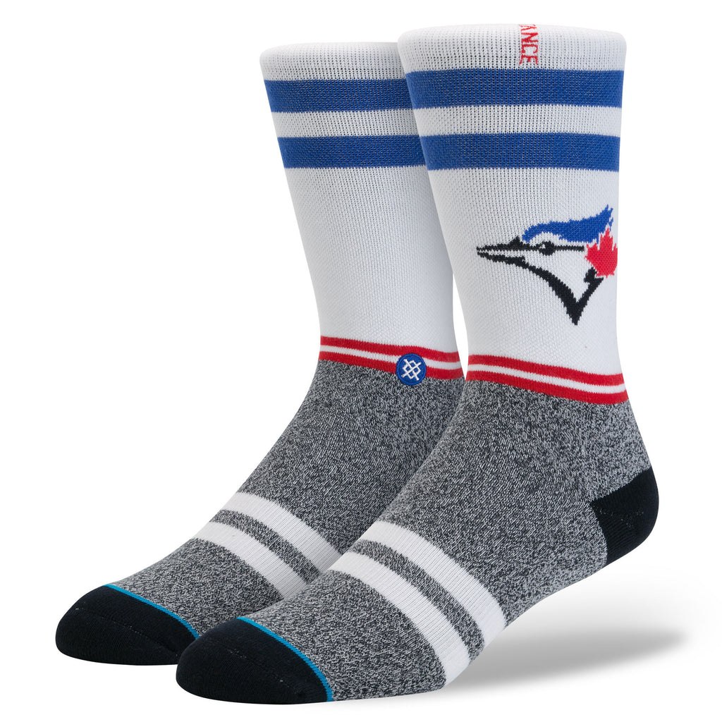 Stance Toronto Blue Jays White Socks - Large