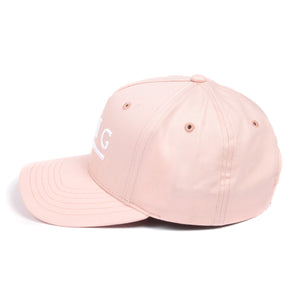 King Apparel Shadwell Curved Peak Blush Pink Snapback Hat